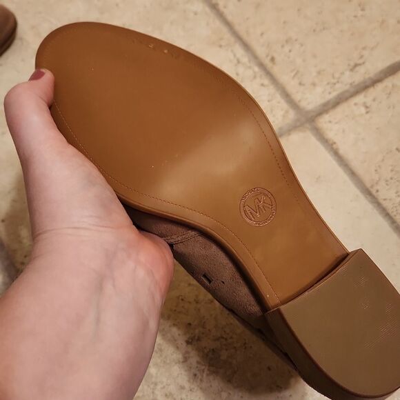 Michael Kors Women's "Uma" Tan Laser Cut Suede Boho Ankle Boots Booties Size 8.5 - Picture 10 of 11